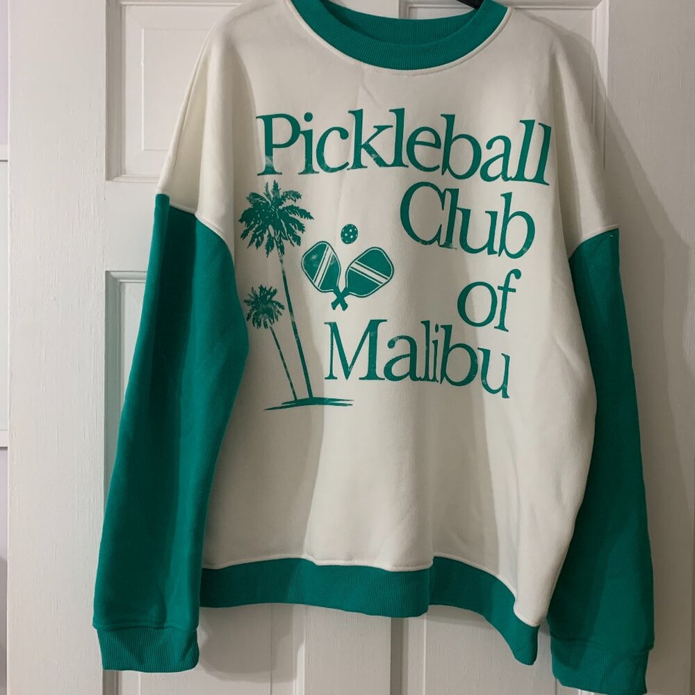 Pickleball Club of Malibu Sweatshirt  size M - new, no tags